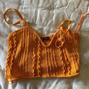 Orange, Zara tank top